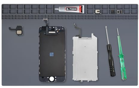 MIPIACE Lötmatte Antistatische Extra Groß 60 x 35 cm Lötmatte Silikon Soldering Mat Reparaturmatte Hitzebeständig 500℃ Lötunterlage Soldering Antistatische Reparatur Matte für Eine Vielzahl Elektronik