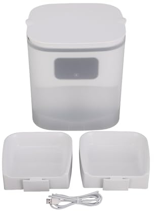Cocoarm Automatischer Katzenfutterautomat, 6L Kapazität, Doppelschüssel, Smart APP Steuerung, mit Trockenmittelfach, für Mehrere Haustiere