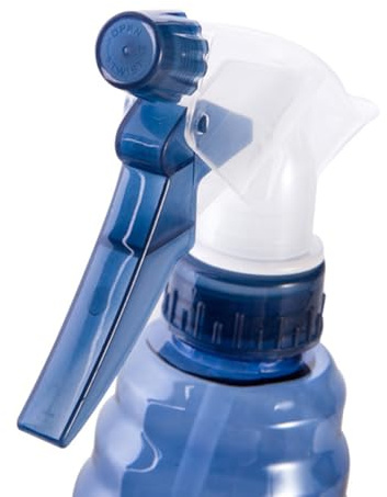 Kunststoff Sprühflasche Blau 200ml mit Verstellbarer Düse 2 Stück | Pp Pet, Portable Ausführung mit Easy Grip Trigger, für Blumen und Pflanzen im Barber Shop oder Garten