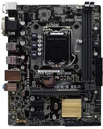 Placa Madre Placa Base Fit For ASRock H81M-E LGA 1150 Compatible con procesadores i7-4790K, i7-4770K, i5-4690K, i5-4670K y i3-4130, 2 x DDR3, 1600 MHz, mATX