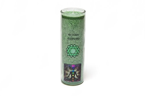 FindSomethingDifferent Duftkerze, Grün 4. Chakra (Anahata)