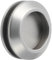 KWS Schiebetürgriff Glas - Schiebetür Griffmuschel für Glastüren - 2 Stück Muschelgriffe, Aluminium silber eloxiert