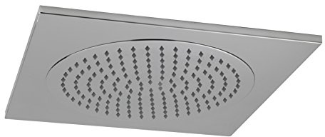 Hudson Reed Showerhead HEAD82 ǀ Modern Bathroom Square Ceiling Tile Fixed Shower Head, 72mm x 500mm, Chrome, 500mm x 500mm
