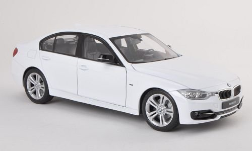 BMW 335i, weiss , Modellauto, Fertigmodell, Welly 1:18