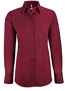 GREIFF Corporate Bluse Damen Basic Regular-Fit Bordeaux 50