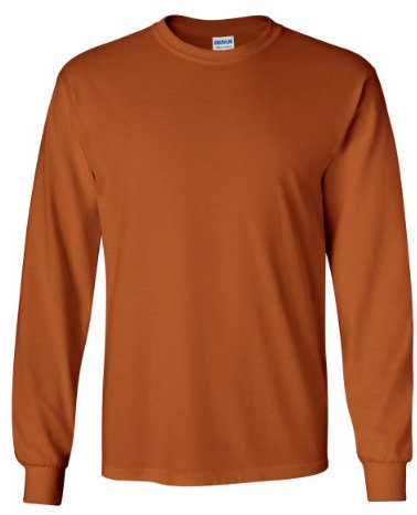 Gildan Ultra Cotton 6 oz. Long-Sleeve T-Shirt (G240) TEXAS ORANGE - Orange -