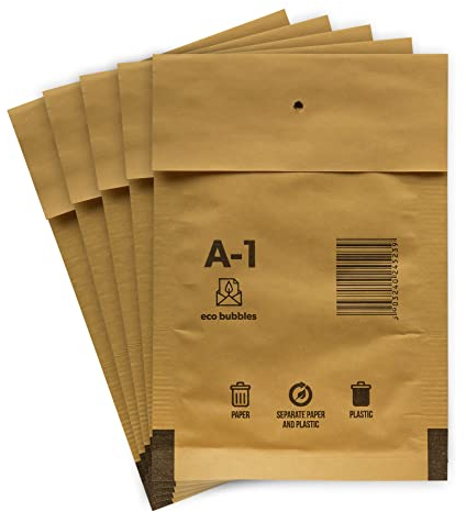 500 Versandtaschen Luftpolsterumschläge haftklebend Luftpolsterversandtaschen Luftpolstertaschen Gr. A/1 A1 braun (120mm x 175 mm) Umschläge gepolstert Polsterumschlag Taschen