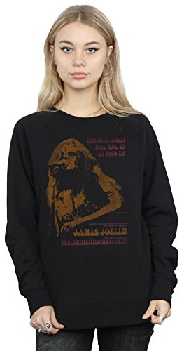 Janis Joplin Women's Madison Square Garden Sweatshirt Small Black