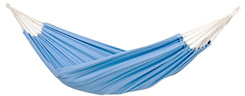 AMAZONAS Klassische Hängematte XL Arte Blue handgefertigt in Brasilien 230 cm x 150 cm für 1-2 Personen bis 200 kg in Hellblau
