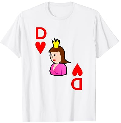 Kartenspiel Karte Herz Dame tshirt Karten Shirts