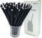 Binhai Noir Lot de 100 pailles en Papier avec Emballage recyclé biodégradable pour fête d'halloween, Mariage, Bricolage