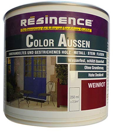 Resinence 250ml, Color Aussen Weinrot Seidenmatt, Aussenbereich