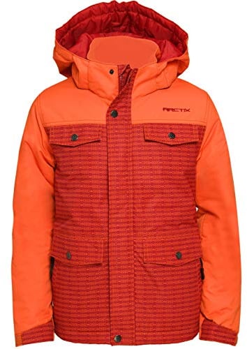 Arctix Kinder Slalom isolierte Winterjacke, Pfeilspitze, Rot/Orange, Größe XL