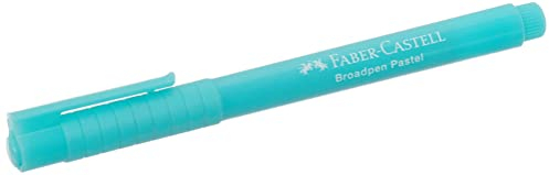 FABER-CASTELL 155457 - Faserschreiber Broadpen 1554, pastell türkis, 1 Stück, pastelltürkis