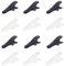 12Pcs Headphone Headset Cable Cord Clip Holder Earphone Wire Clip for Earphone Wire to Fix Headphone Wire