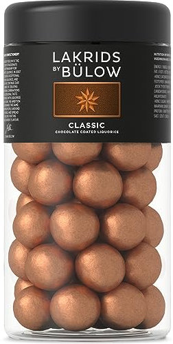 LAKRIDS BY BÜLOW - Classic Caramel - 295g - Dänische Gourmet Lakritz-Kugeln - Süßer Lakritzkern umhüllt von Dulce-Schokolade & Meersalz