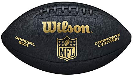 Wilson American Football NFL Limited, Mischleder, Offizielle Größe, Schwarz/Gold, WTF1709ID