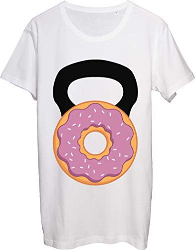 Donut Weight Lift Kettlebell Donutbell Men's T-Shirt bnft Medium White