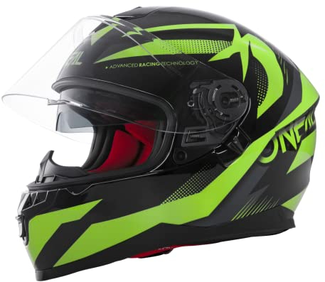 O'NEAL | Motorradhelm | Enduro Adventure Street | ABS-Schale, integrierte Sonnenblende | Challenger Helmet Exo V.22 | Erwachsene | Schwarz Neon-Gelb | Größe XS