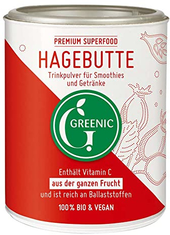 Greenic Superfood, Hagebutte Pulver, 160g