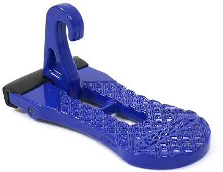 Marchepieds Universelle de Crochet de Porte compatible pour Voiture, Camion, Caravane, SUV | Cale de Roue de Voiture Portable et Pliable Pédale de Loquet de Porte de Voiture (Bleu)
