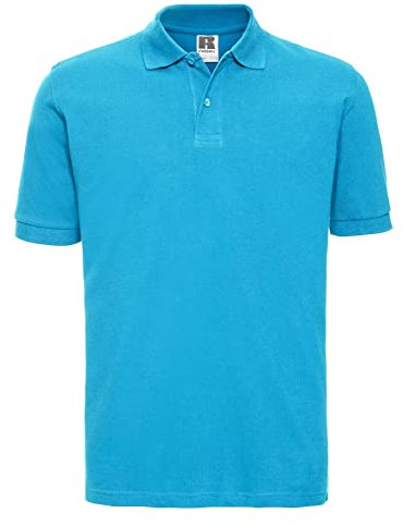 Style It Up *New Mens Short Sleeve Polo T-Shirt Top Tee PK Plain Sports Casual Golf Fashion, (Turquoise, M)