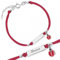 Sakrami Bracciale Argento 925 Bimba Cordoncino Rosso Coccinella Kids Collection + Confezione Regalo Personalizzata - Braccialetto per Nascita Comunione o Battesimo