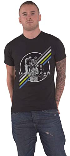 Black Sabbath T Shirt Technical Ecstasy Band Logo Official Unisex Black L