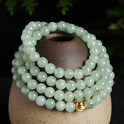 Sudemota Halsketten Natural A Goods Jade Perlenkette Myanmar Jade Halskette Damen