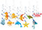 Easy Joy Under The Sea Party Decorations Ceiling Hanging Swirls Ocean Party Decorations Sea Animals Fish Themed Party Supplies Baby Shower Mermaid Birthday Beach Party Favor for Kids Boys Girls
