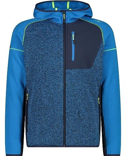 CMP - Giacca Uomo Cappuccio Fisso, River-B. Blue, 58