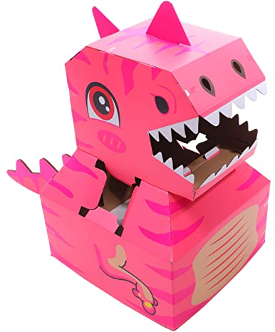 Toyvian 1 Satz Tragbarer Karton Dinosaurier-kartonhelm Spielhaus Karton Selber Machen Spielzeug Starkem Faltkarton Kinderkostüm Aus Pappe Für Kinder Farbe Kleidung Papier Kleinkind Puzzle