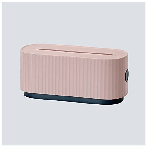 SkVLf Kabelmanagementbox mit großem Fassungsvermögen für Steckdosenleisten und Drähte – Rosa