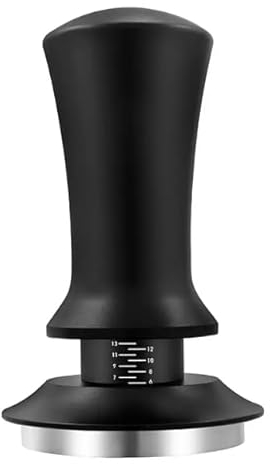 Via Crema Coffee Tamper Coffee Ground Press - Stylischer Espresso-Stempel als Barista Tamper, Anpressdruck kalibriert | 11,3 kg Anpressdruck (58,4 mm)