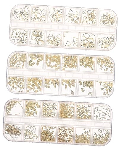 STOBOK 3 Kisten Epoxidgehäuse De Para Gelatinas Marines Epoxidharz Bootszubehör Mondanhänger Nagel-kits Kreuz Schmuck Harz-bausatz Kunstharz Baum Verbrauchsmaterial Legierung Perle