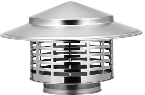 TOVINANNA Comignolo Da 7 Pollici Comignolo Superiore Conico Con Schermo Comignolo Superiore Rastremato In Acciaio Inossidabile Tappo Da Tetto Regolabile Per Sfiato Copertura Di Sfiato Con