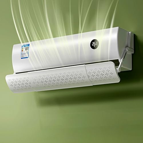 LLZJDDPLY Klimaanlage Windabweiser, Verstellbarer AC-Luftabweiser geeignet for Split-Klimaanlagen Verbessert Kühlung und Heizkreislauf