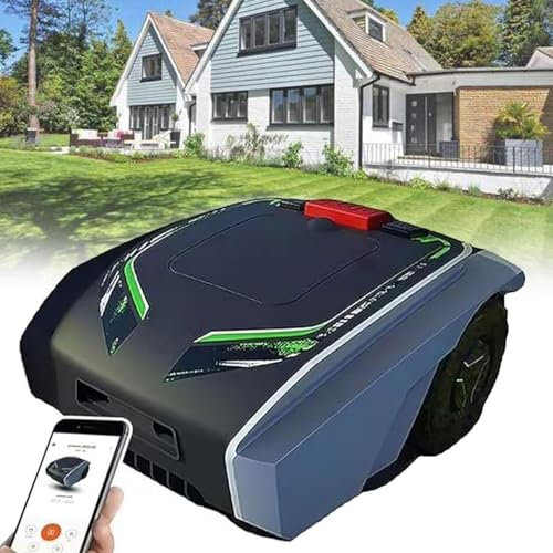 DDZJTPP Robotic Lawnmower for Medium Gardens up to 1500 Square Meters,Wifi Connected Robot Lawn Mower with App Control,Ai Technology,Adjustable Cutting Heights with Charging Station,Easy to Set Up