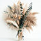 Pampasgras Trockenblumen, Boho Pampasgras Deko, Tägliche Esszimmertisch Deko Wohnzimmer, Trockenblumen Herbst und Eukalyptus Deko Kunstblumen für Wohnung, Wohnzimmer
