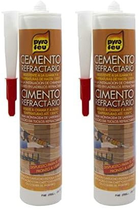 Pyro Feu 24916-12 Cemento Refractario Cartucho (Paquete de 2)