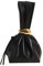 HiTotes Petit sac à main rouge pour femme – Sac à main en cuir végétalien avec dragonne, pochette à nœud rouge bordeaux, Noir , 16cm