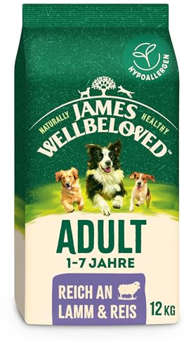 James WELLBELOVED 2kg Hund Welpe/Junior Trockenfutter Lamm & Reis