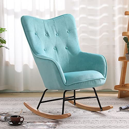 Nordic Schaukelstuhl mit hoher Elastizität Sessel für Wohnzimmer und Schlafzimmer, einfache Montage, hohe Tragfähigkeit, modischer Veranda-Stuhl für den Heimgebrauch