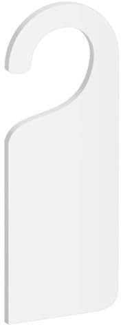 White Blank Acrylic Door Hangers - Pack of 5 - White - Do Not Disturb