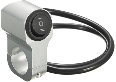 PPWIALL Motorrad-Hupenschalter 3-Draht 7/8 Zoll Aluminiumlegierung Motorradschalter Scheinwerfer Scheinwerfer Blinker Dual Control Schalter Universal Lenkerschalter Motorrad Lenkerschalter(3)