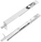 DECOMELODY Trap Door Latch Protector Door Flush Bolt Locks Door Security Bar Bolts Safety Door Lock Latches Door Reinforcement Lock Stoppers Bathroom Door Lock Stops Stainless Steel Silver