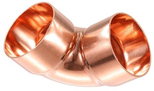 MACHSWON 1Pcs 50mm ID 1.5mm Thick 90 Degree Copper Elbow Short Turn Pipe Fitting Connector for Plumbing Refrigeration and Air Conditioning