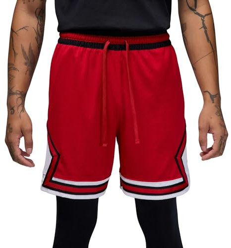 Nike Jordan Shorts da Uomo Diamond Mesh Dri-Fit Rosso Taglia S Codice HF9910-687