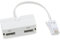 NPH One BT Plug to Two UK BT Telephone Socket Adapter Splitter Doubler Splitter