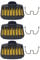 VDFNGFD Compatible With 3Pcs Air Filter W/Spring Kit Compatible With Husqvarna 365 362 371 372 372XP Chainsaw Replacement 503 81 45 02, 503 73 54 01 Part